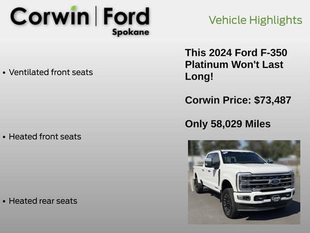 Certified 2024 Ford F350 Platinum AWD/4WD image 19