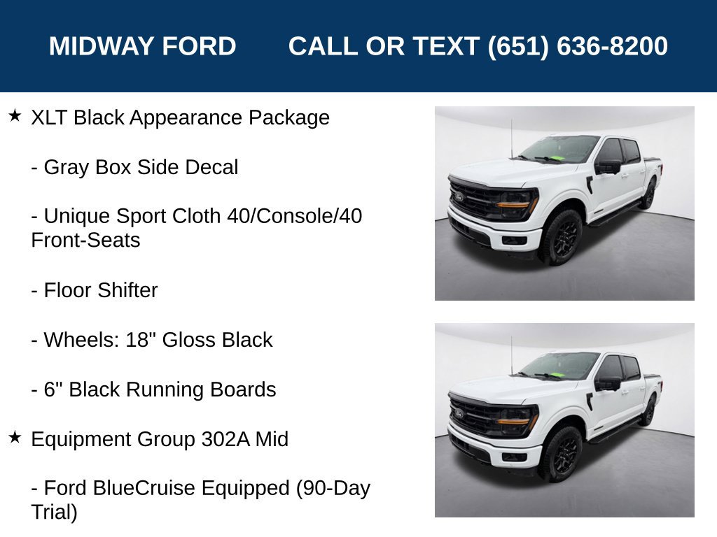 Certified 2024 Ford F150 XLT w/ Equipment Group 302A MID AWD/4WD image 10