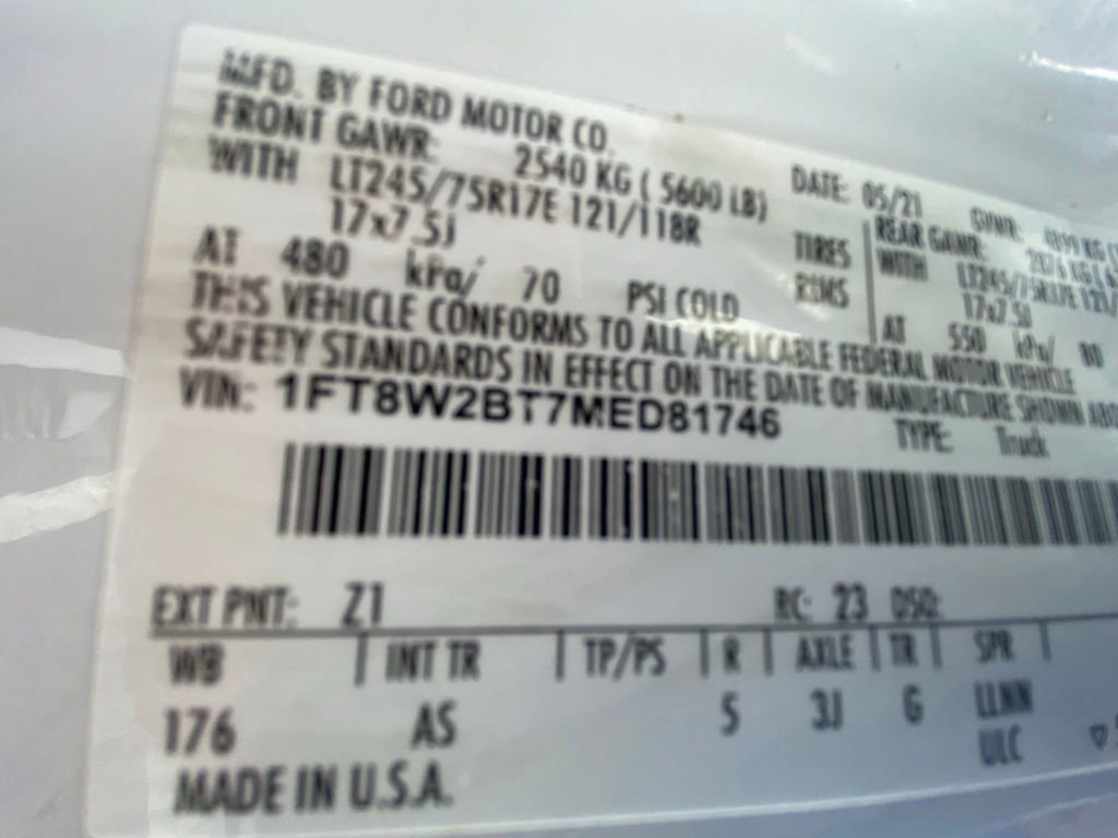 Certified 2021 Ford F250 XL AWD/4WD image 32