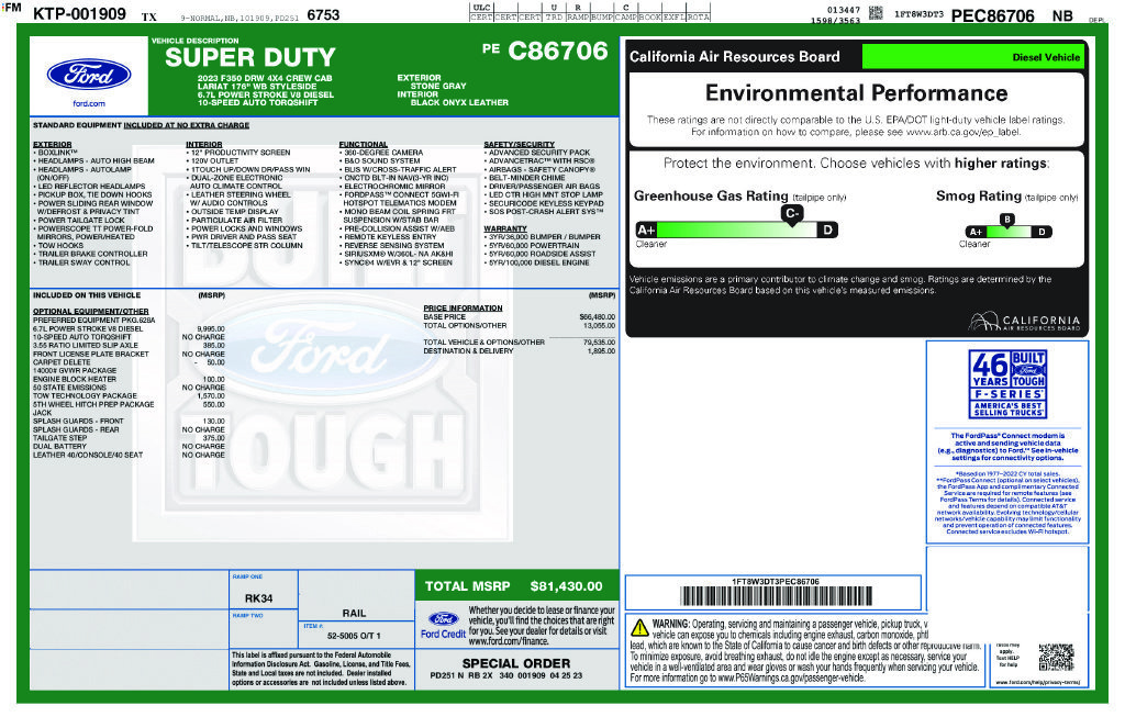 Certified 2023 Ford F350 Lariat w/ Tow Technology Package AWD/4WD image 39