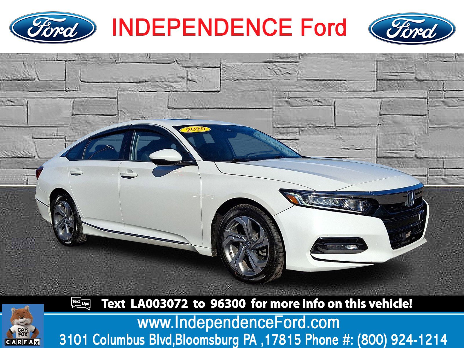 Used 2020 Honda Accord EX-L