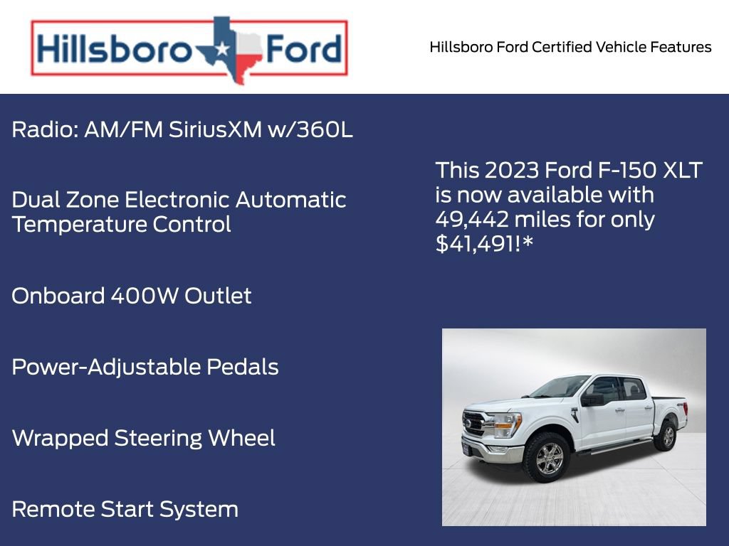 Certified 2023 Ford F150 XLT w/ Equipment Group 301A Mid AWD/4WD image 17