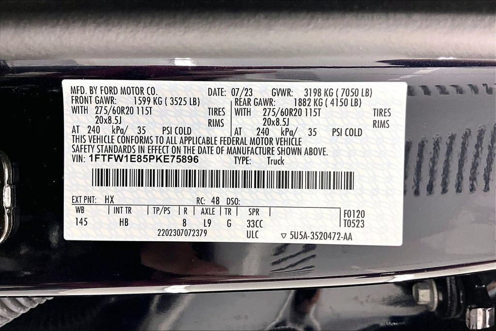 Certified 2023 Ford F150 Lariat w/ Equipment Group 502A High AWD/4WD image 35