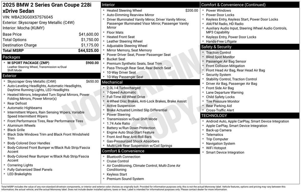 Used 2025 BMW 228i xDrive 228 xDrive Gran Coupe image 34