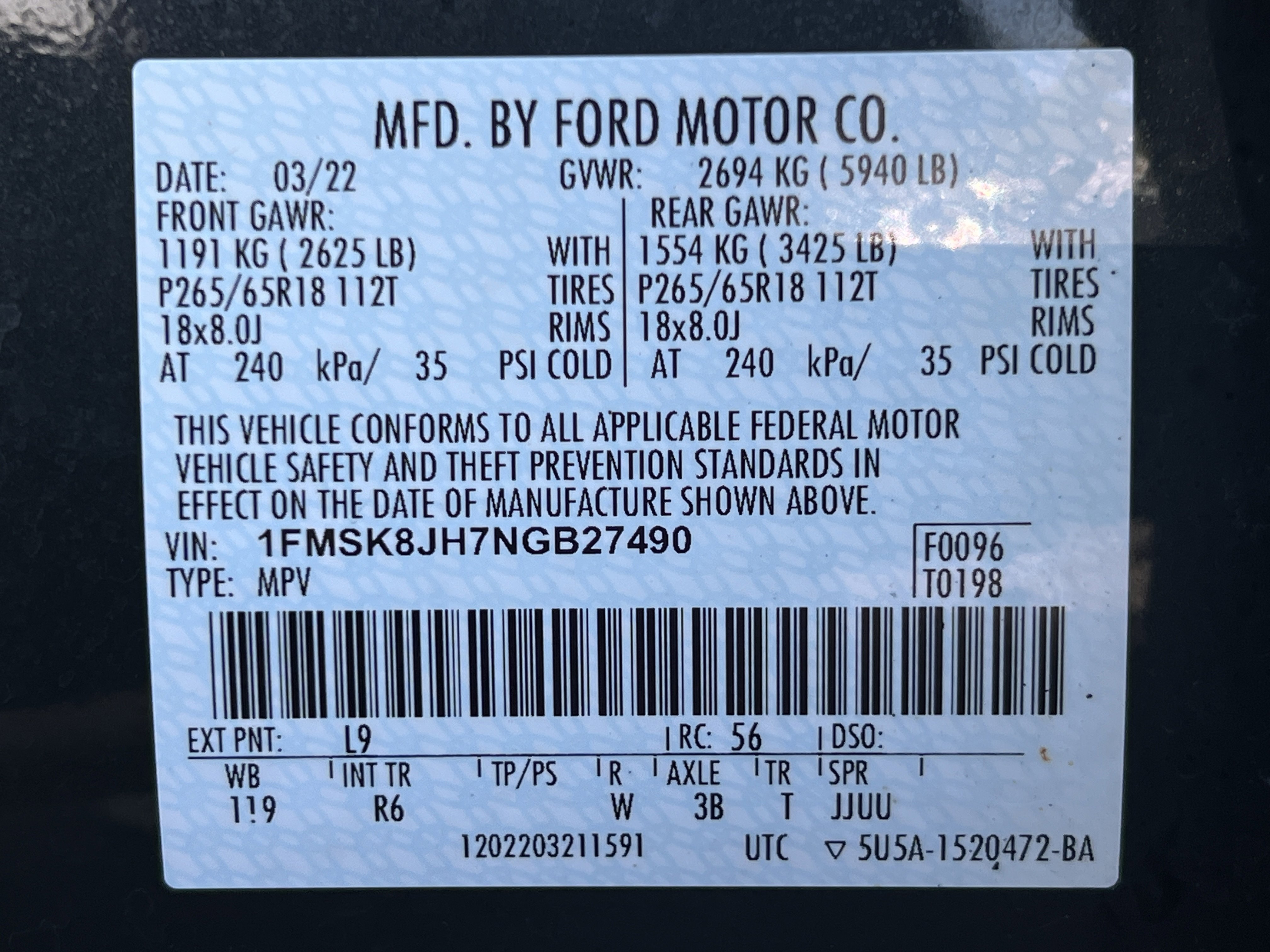 Certified 2022 Ford Explorer Timberline AWD/4WD image 31