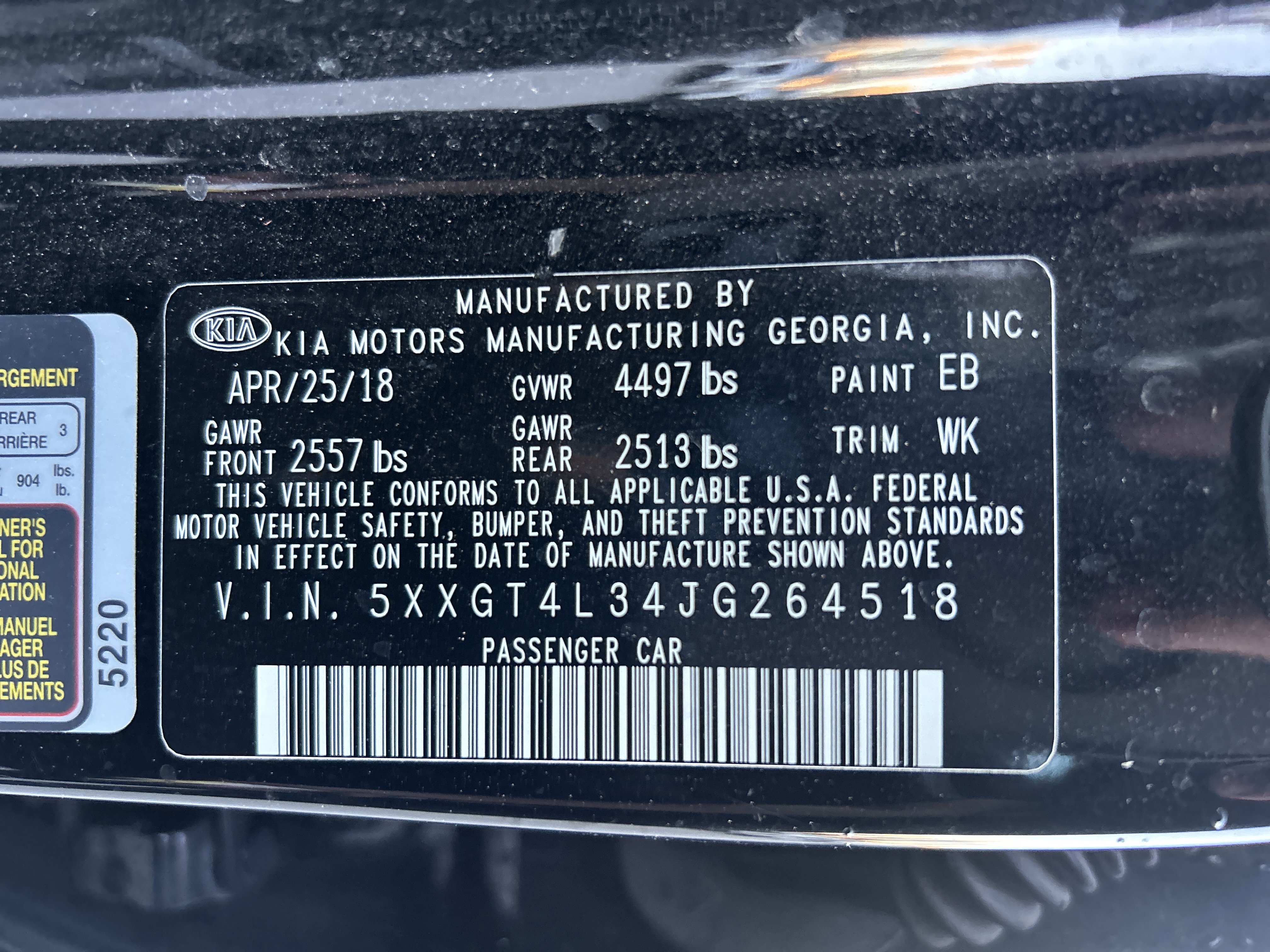 Used 2018 Kia Optima LX w/ 17" Alloy Wheels Package image 33