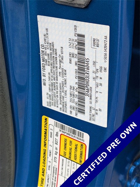 Certified 2020 Ford Fusion SE image 36