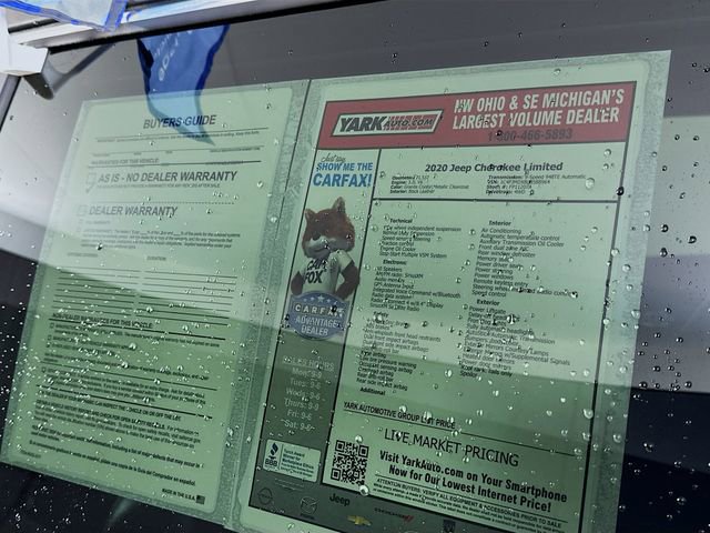 Used 2020 Jeep Cherokee Limited image 14