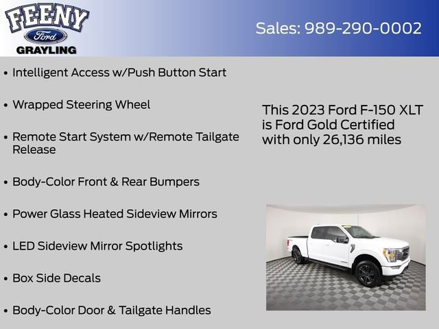 Certified 2023 Ford F150 XLT w/ Equipment Group 302A High image 27