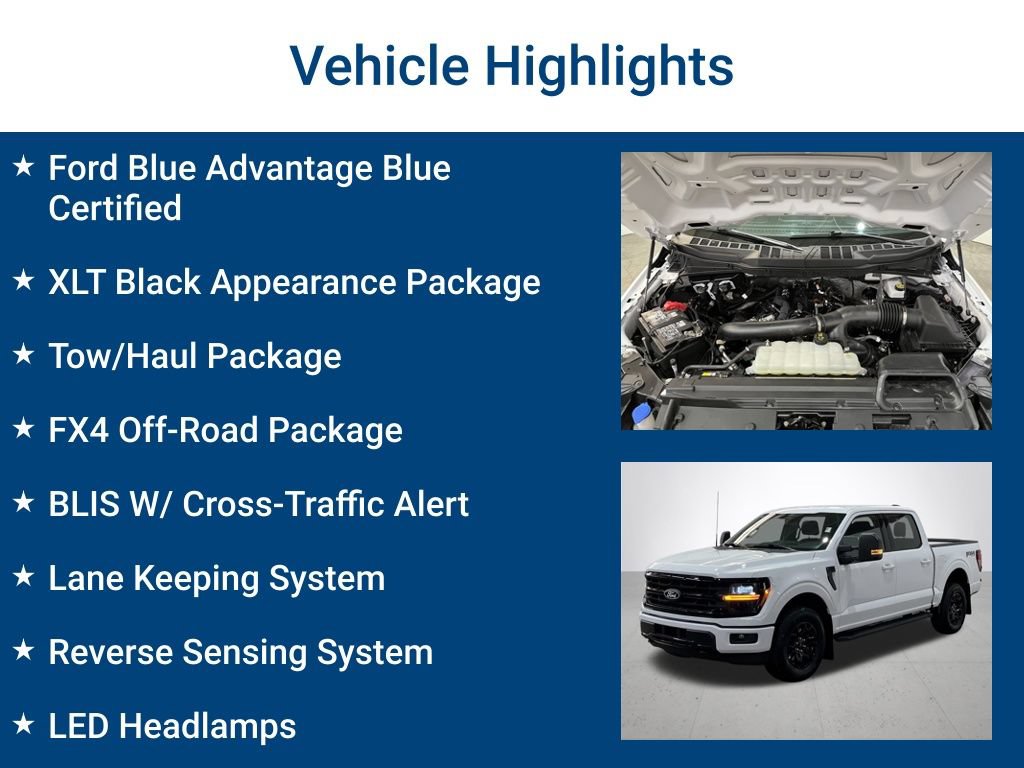 Certified 2025 Ford F150 XLT w/ Equipment Group 301A Standard AWD/4WD image 3