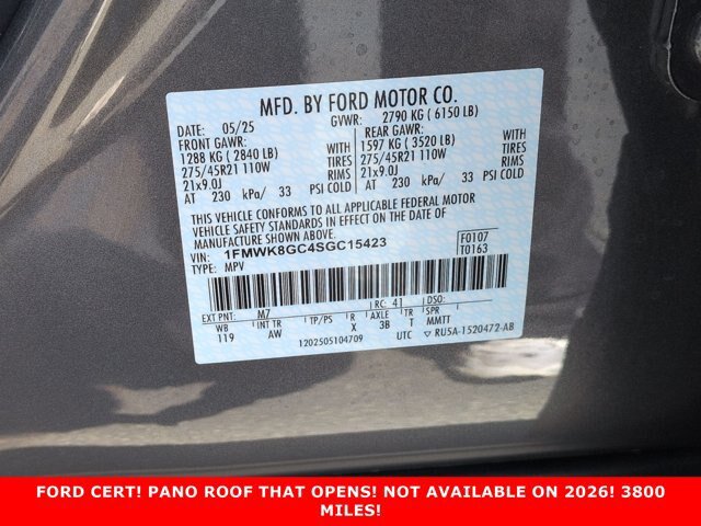 Certified 2025 Ford Explorer ST w/ Sun And Sound Package AWD/4WD image 32