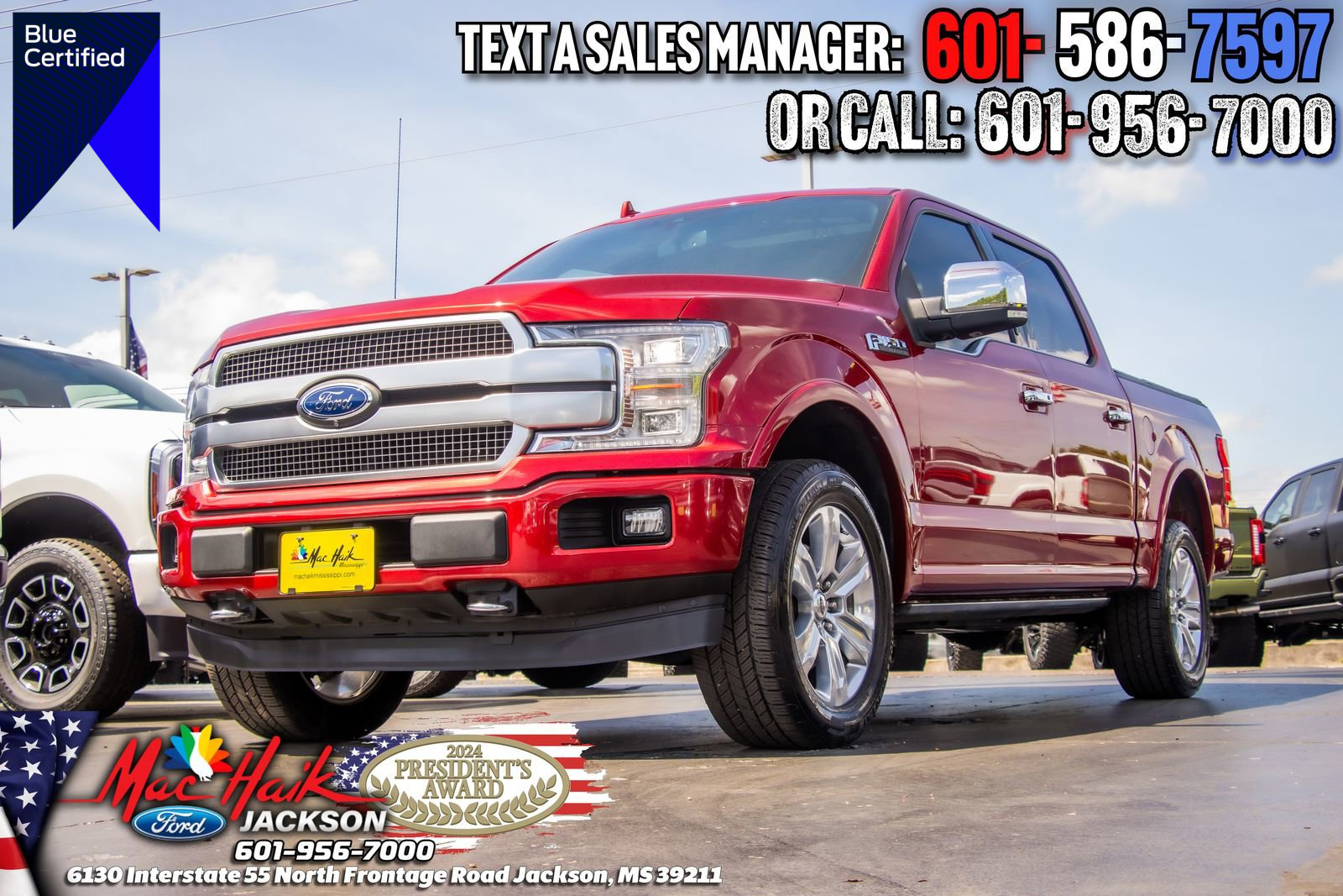 Certified 2019 Ford F150 Platinum w/ Equipment Group 701A Luxury