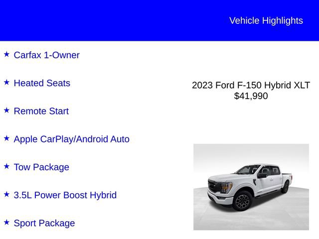 Certified 2023 Ford F150 XLT w/ Equipment Group 302A High AWD/4WD image 3