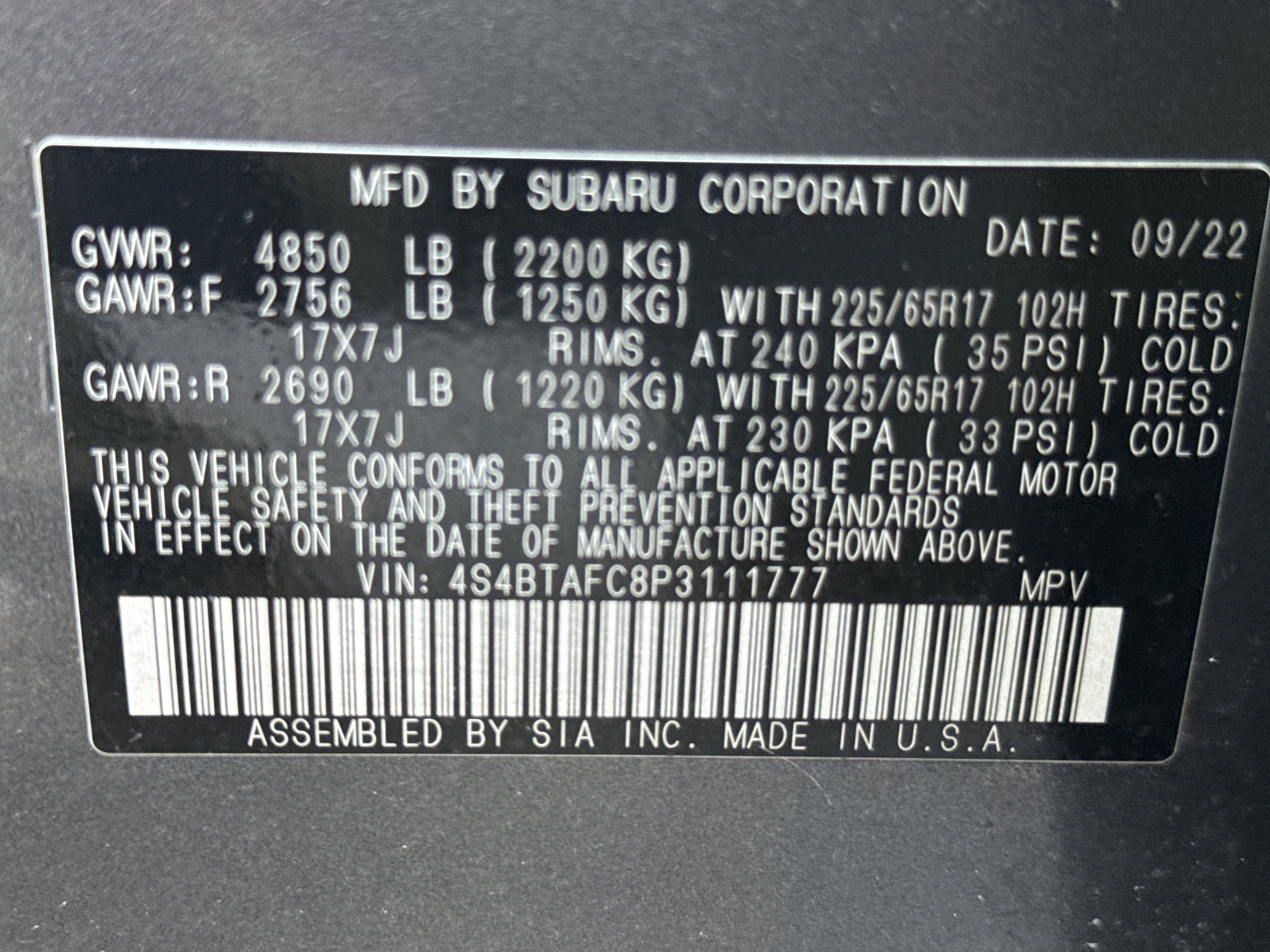 Used 2023 Subaru Outback Premium AWD/4WD image 30