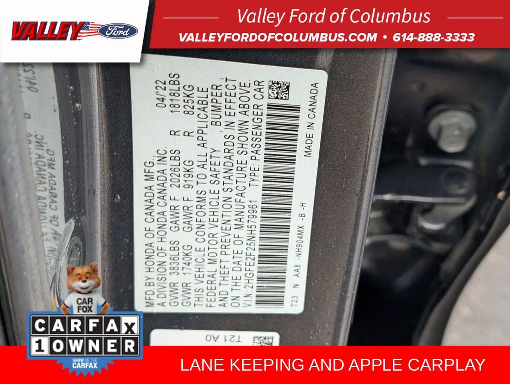 Used 2022 Honda Civic LX image 51