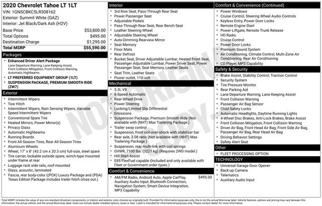 Used 2020 Chevrolet Tahoe LT RWD image 37