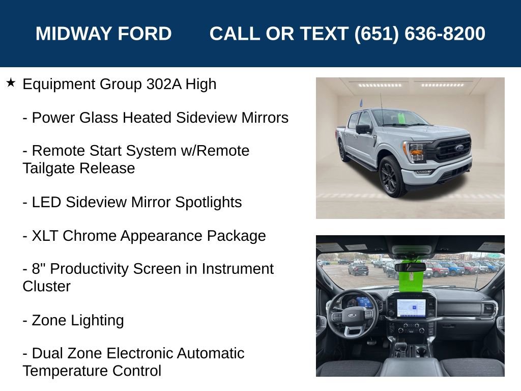 Certified 2023 Ford F150 XLT w/ Equipment Group 302A High AWD/4WD image 12