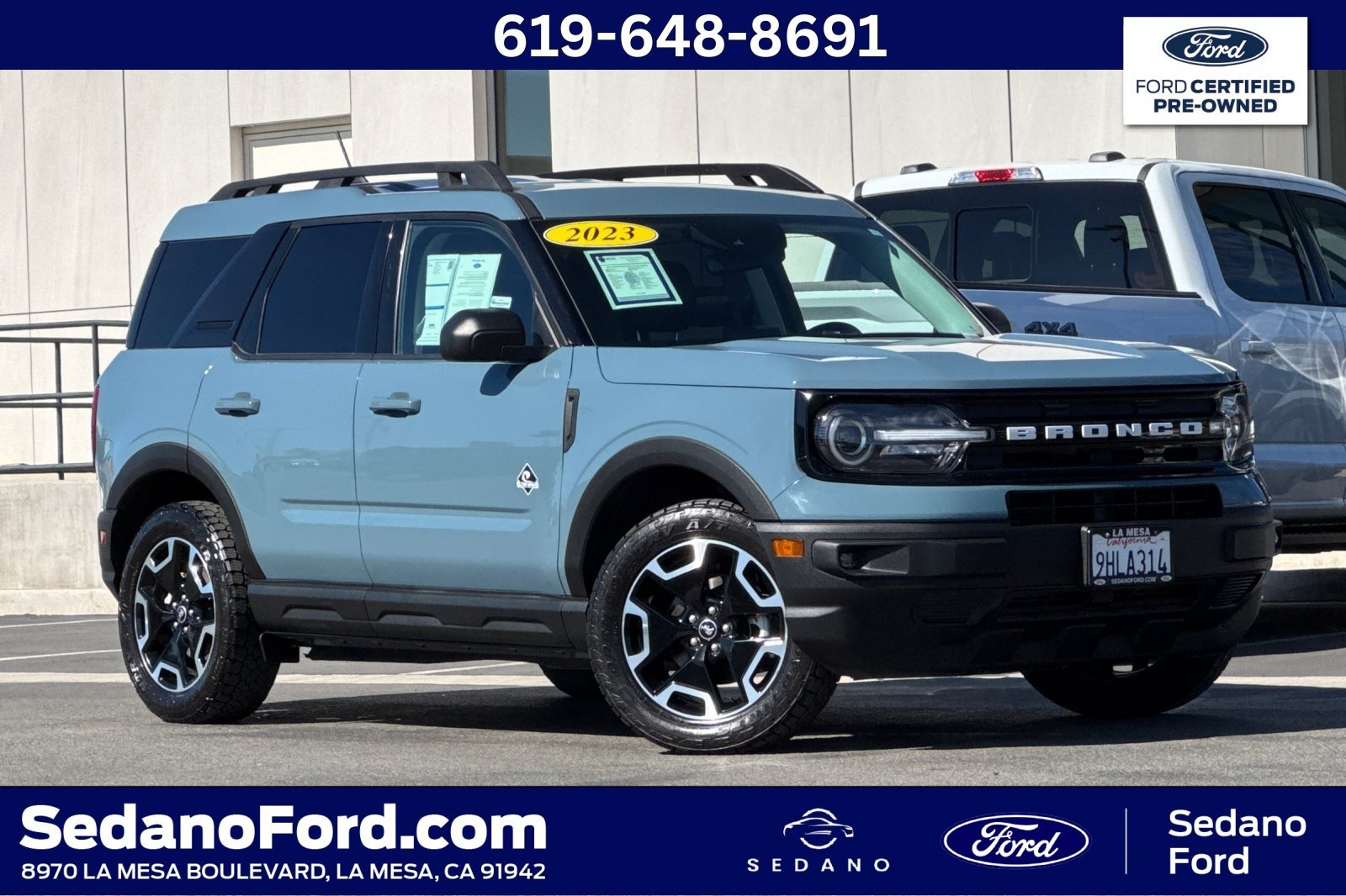 Certified 2023 Ford Bronco Sport Outer Banks AWD/4WD image 1