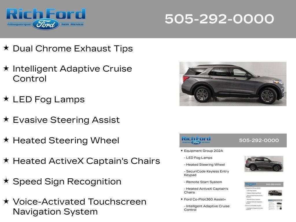 Certified 2024 Ford Explorer XLT w/ Equipment Group 202A RWD image 69