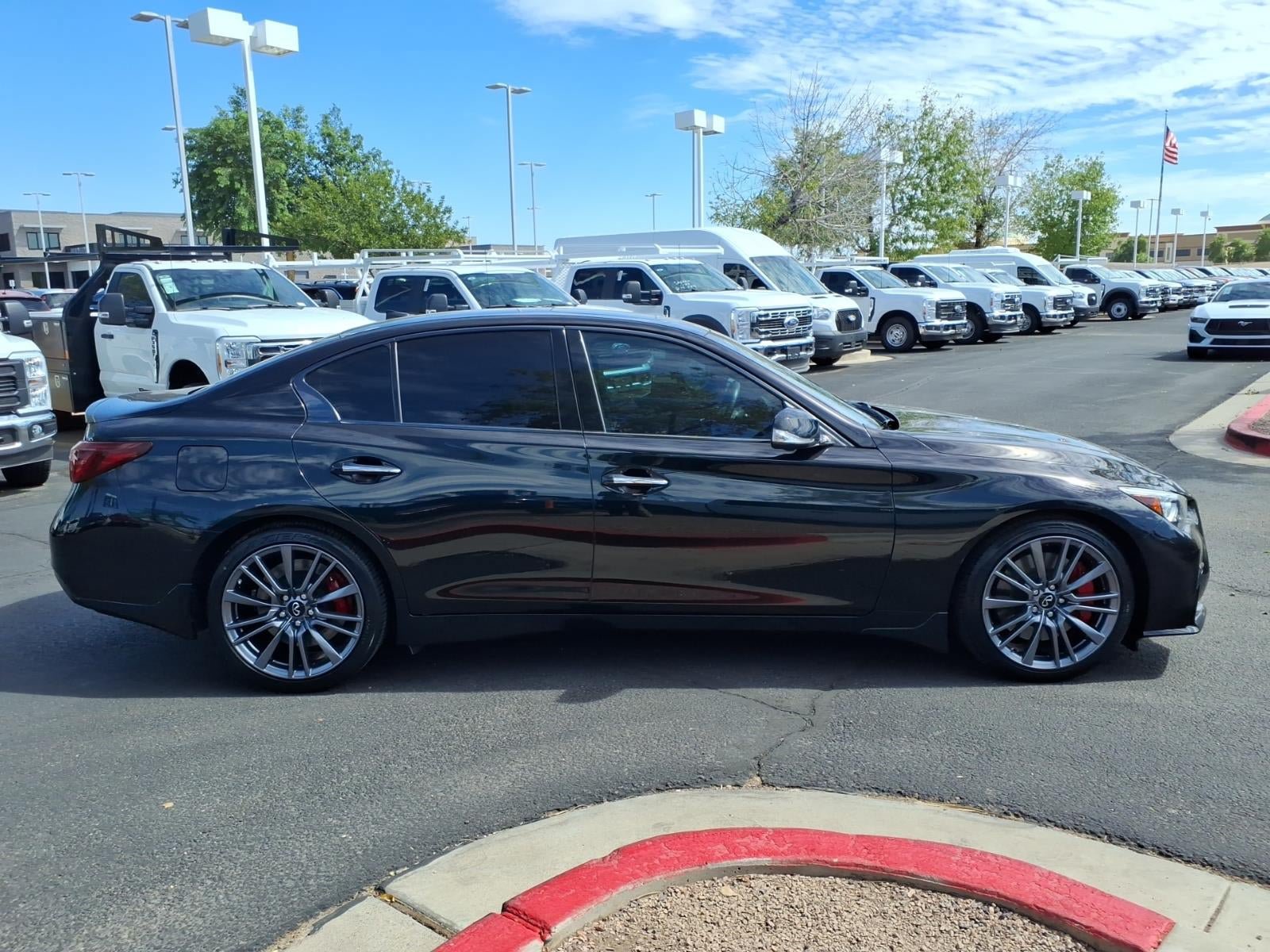 Used 2023 INFINITI Q50 Red Sport 400 w/ Black Opal Edition RWD image 3