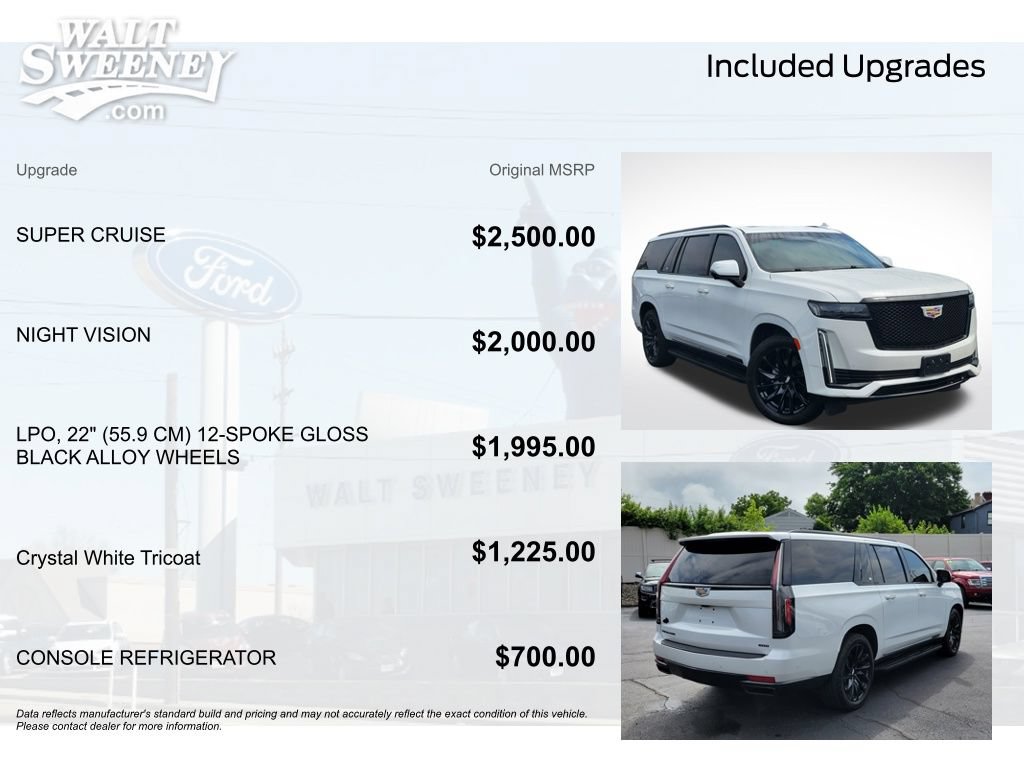 Used 2021 Cadillac Escalade ESV Sport Platinum AWD/4WD image 12
