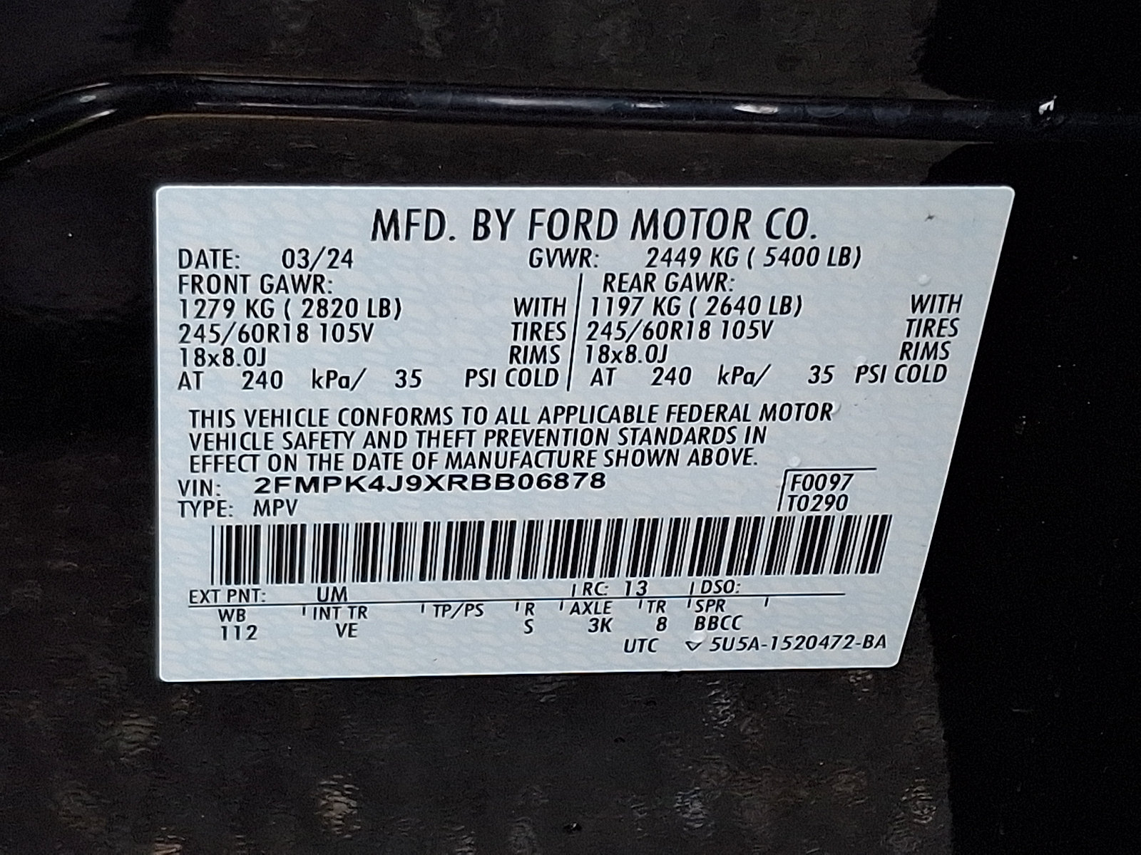 Certified 2024 Ford Edge SEL w/ Convenience Package AWD/4WD image 27