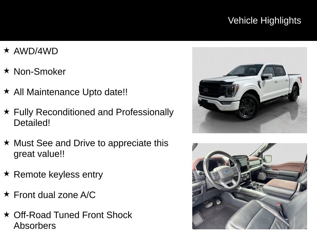 Certified 2023 Ford F150 Lariat w/ Equipment Group 502A High AWD/4WD image 26