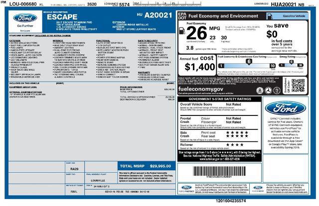 Certified 2017 Ford Escape Titanium image 2
