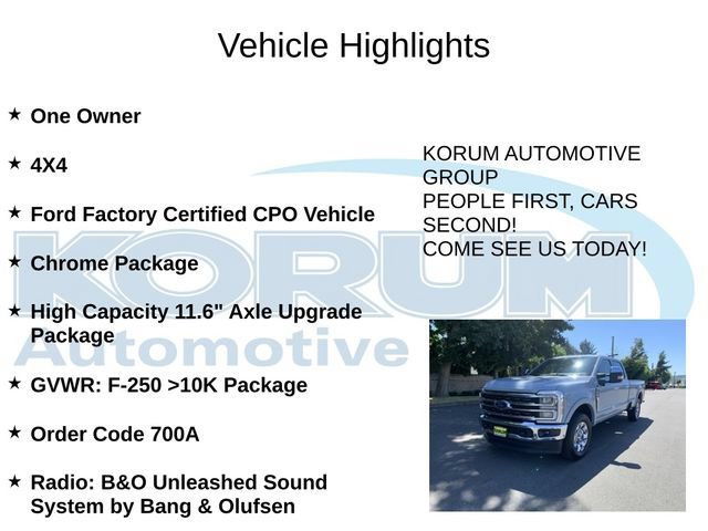 Certified 2025 Ford F250 King Ranch w/ Chrome Package AWD/4WD image 4