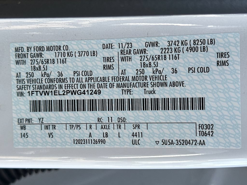 Certified 2023 Ford F150 Lightning Pro AWD/4WD image 33