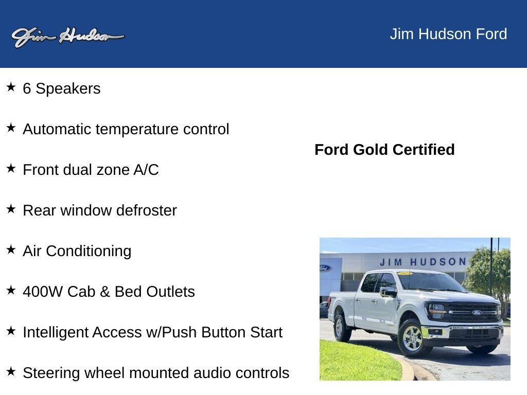 Certified 2024 Ford F150 XLT w/ Equipment Group 302A MID AWD/4WD image 13