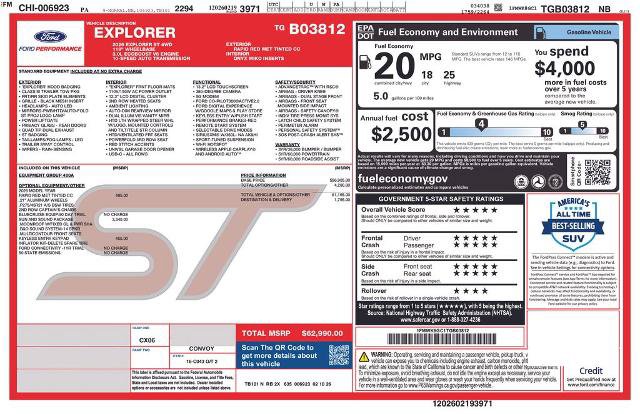 Certified 2026 Ford Explorer ST w/ Sun And Sound Package AWD/4WD image 2