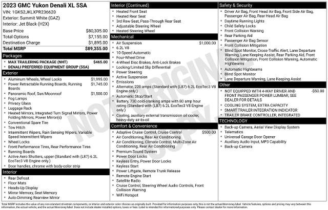 Used 2023 GMC Yukon XL Denali w/ Max Trailering Package AWD/4WD image 16