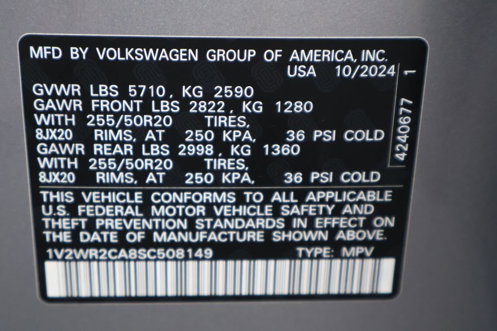 Used 2025 Volkswagen Atlas SE FWD image 37