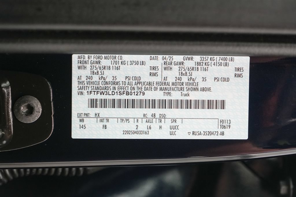 Certified 2025 Ford F150 XLT w/ Equipment Group 302A MID AWD/4WD image 24