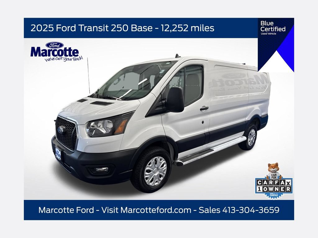 Certified 2025 Ford Transit 250 Low Roof w/ Exterior Upgrade Package RWD image 1