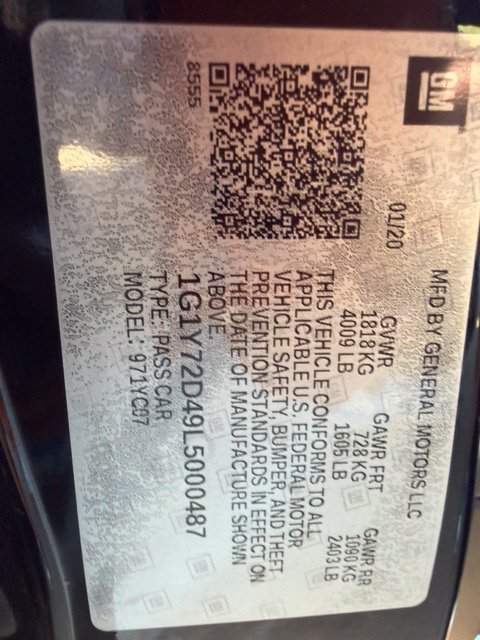 Used 2020 Chevrolet Corvette Stingray Preferred Cpe w/ 2LT Preferred Equipment Group RWD image 11