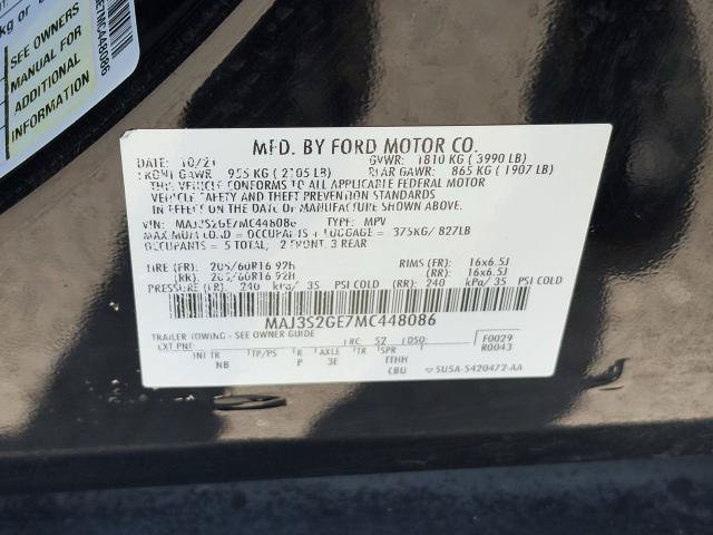 Certified 2021 Ford EcoSport SE FWD image 30