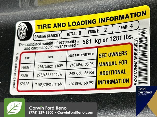 Certified 2022 Ford Explorer Platinum w/ Technology Package AWD/4WD image 37