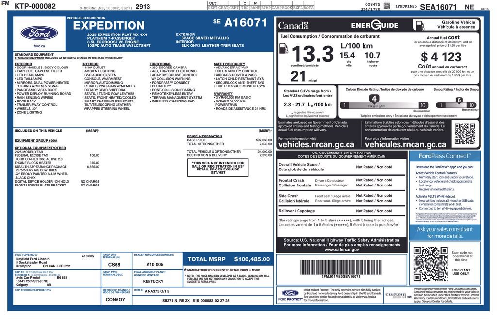 Certified 2025 Ford Expedition Max Platinum w/ Stealth Appearance Package AWD/4WD image 28