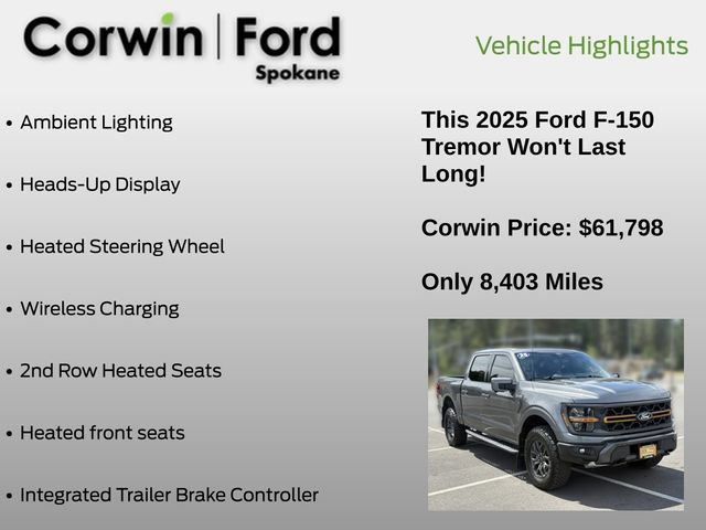 Certified 2025 Ford F150 Tremor w/ Equipment Group 402A High AWD/4WD image 37