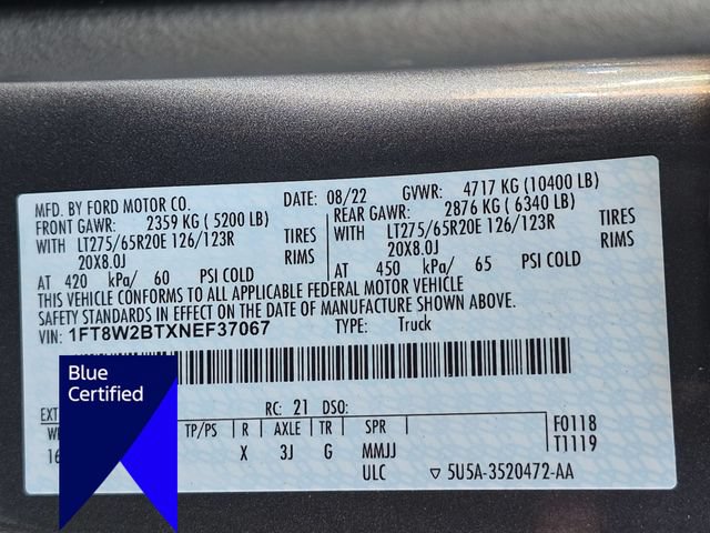 Certified 2022 Ford F250 Lariat w/ Lariat Ultimate Package AWD/4WD image 39
