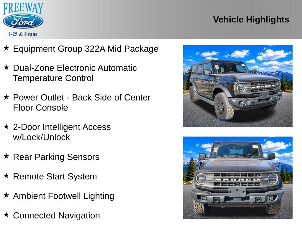Certified 2024 Ford Bronco Black Diamond AWD/4WD image 4