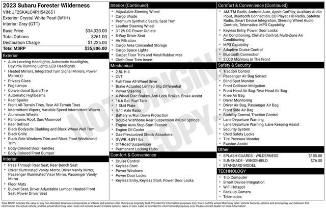 Used 2023 Subaru Forester Wilderness AWD/4WD image 11