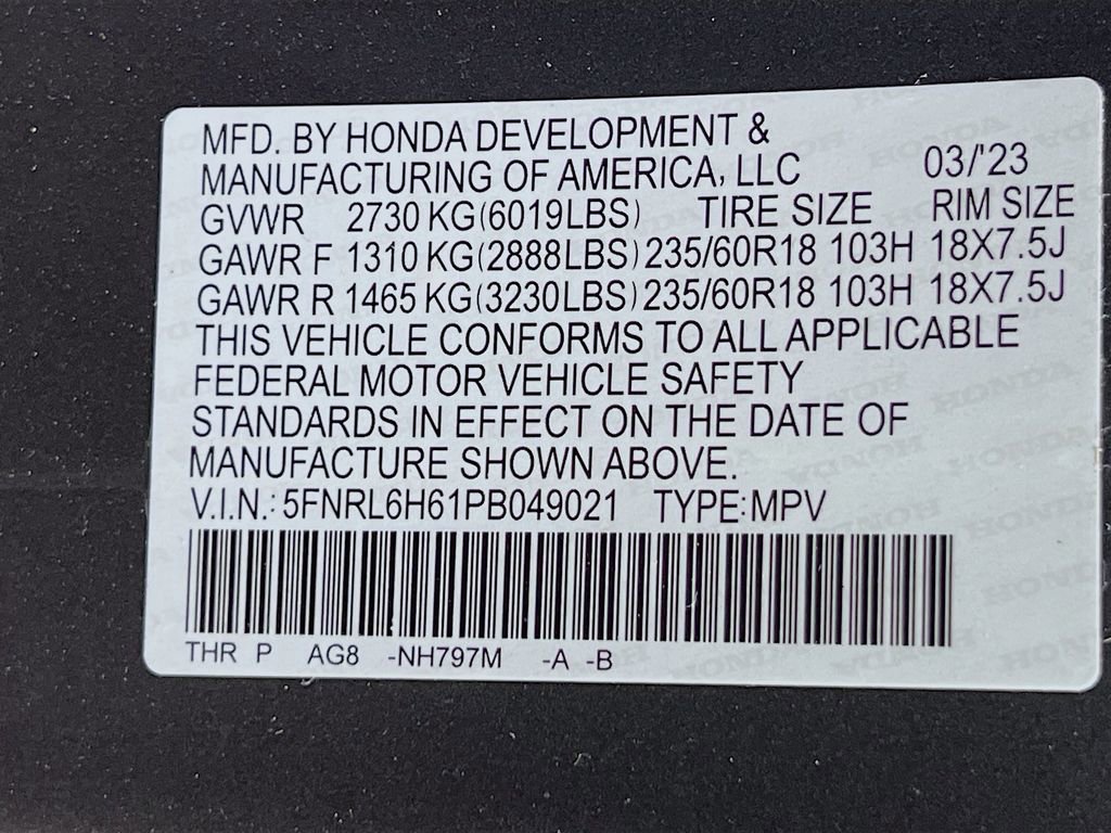 Used 2023 Honda Odyssey EX-L image 38