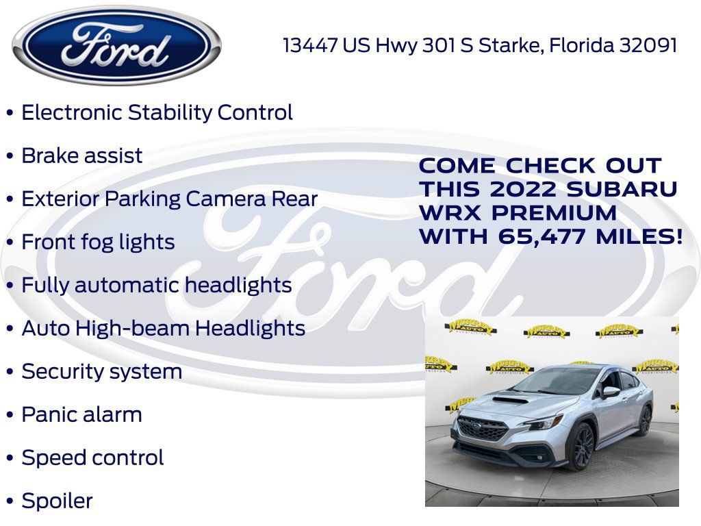 Used 2022 Subaru WRX Premium AWD/4WD image 32