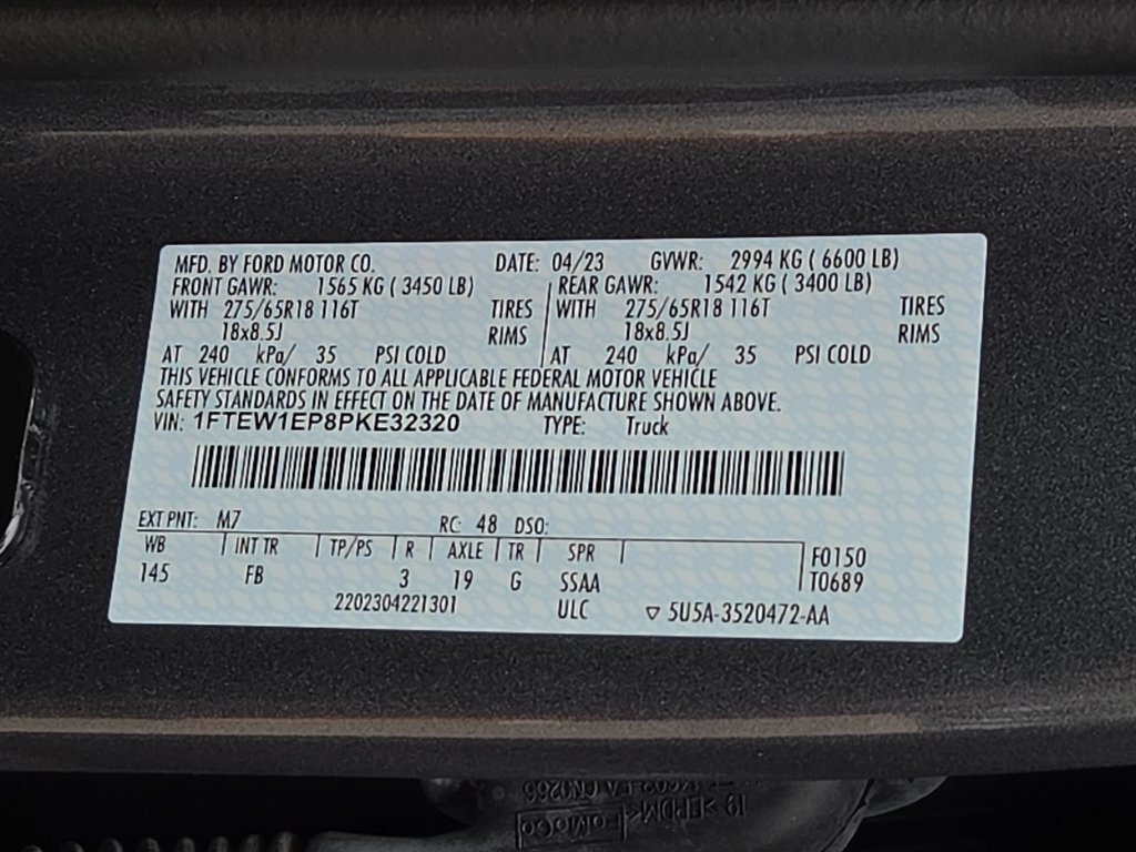 Certified 2023 Ford F150 XLT w/ Equipment Group 302A High AWD/4WD image 34