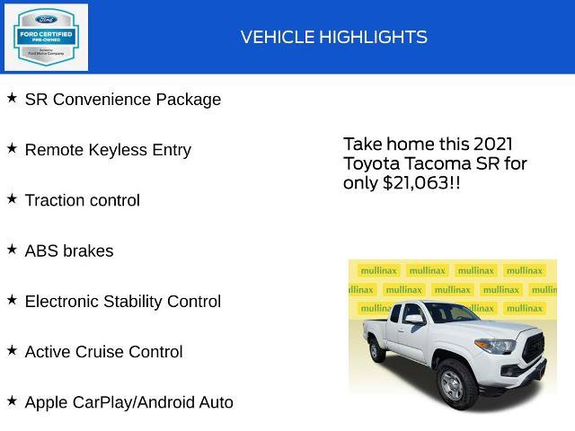 Used 2021 Toyota Tacoma SR w/ SR Convenience Package RWD image 18