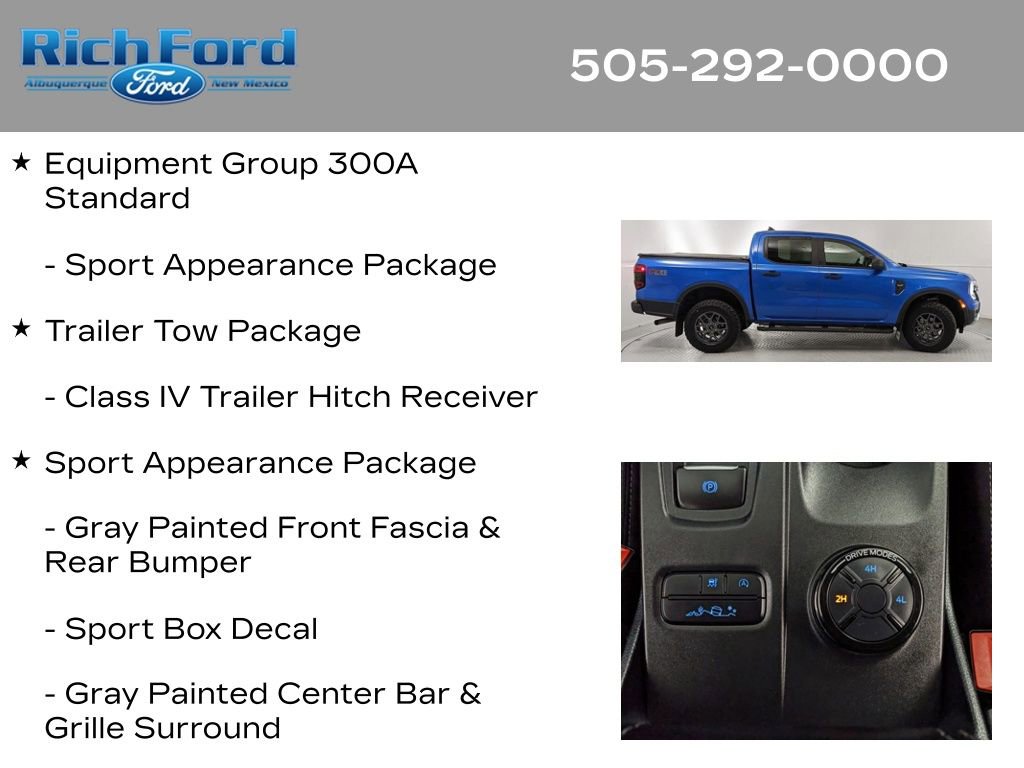 Certified 2025 Ford Ranger XLT w/ FX4 Off-Road Package AWD/4WD image 11