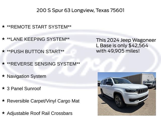 Used 2024 Jeep Wagoneer L 4WD w/ Premium Group I image 22